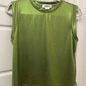 Bailey 44 Shimmering Green Tank Top
